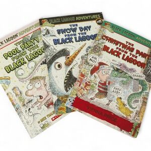 Black Lagoon Adventure Lot of 3 2000s Paperback Mike Thaler Scholastic kid humor